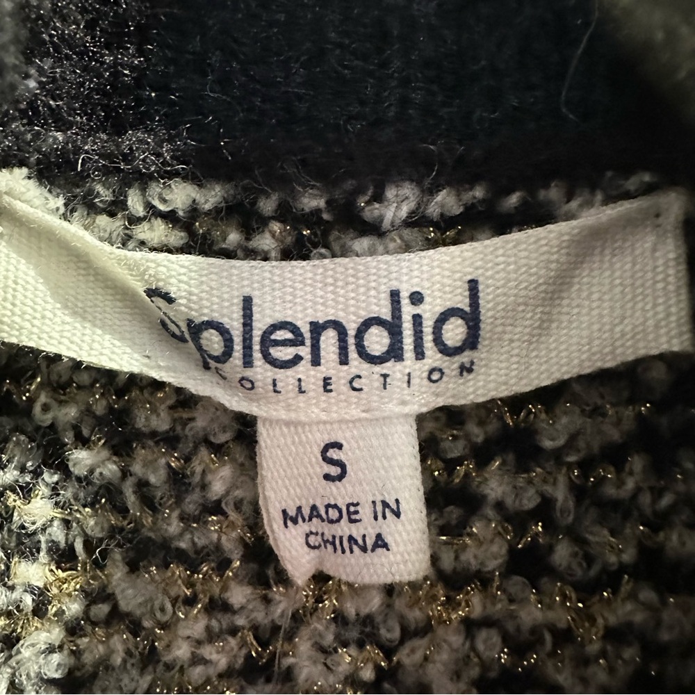 Splendid NWT “Ginny” Plaid Turtleneck Sweater - Picture 9 of 12